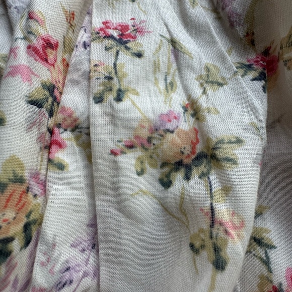 Romantic Ralph Lauren Polo Blouse | Flower Blouse | Crop Top | Off the Shoulder - Picture 3 of 6